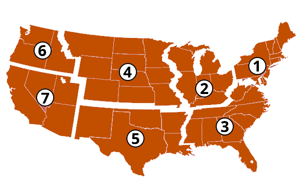 Map of United States