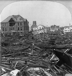 Aftermath of the Galveston Hurricane of 1900