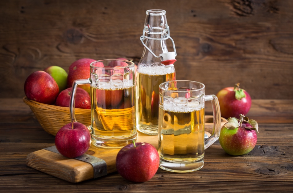 Hard apple cider.