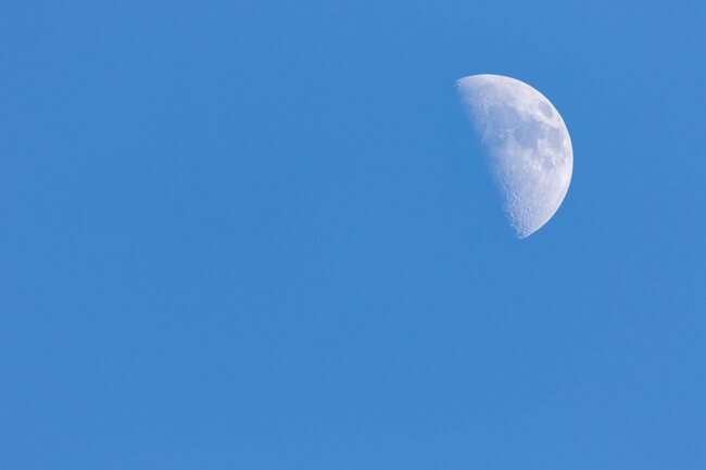 The Moon during the day.