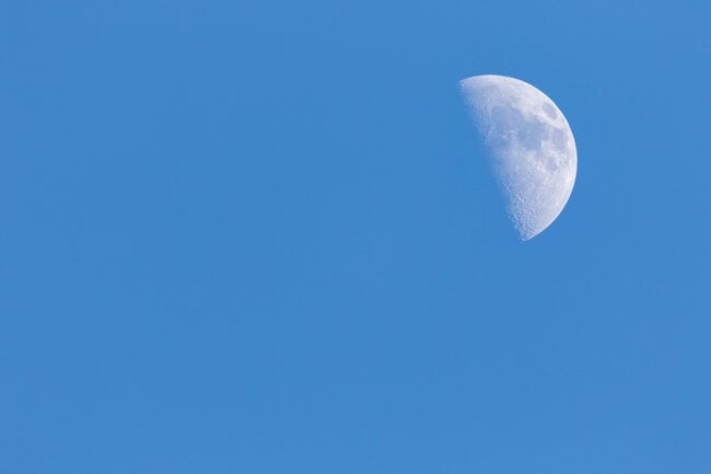 The Moon during the day.