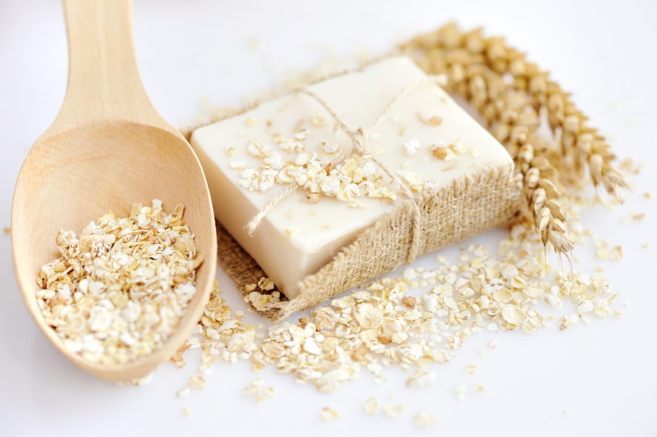Oatmeal Soap handmade for a natural clean.