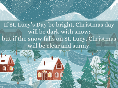 Want a White Christmas? Check The Weather On St. Lucy’s Day! featured image