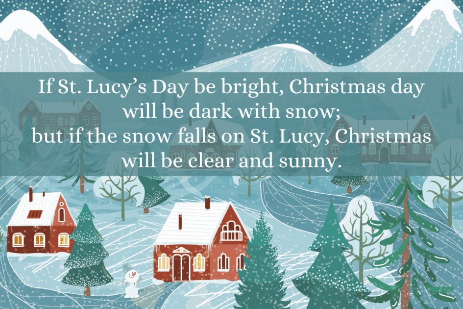 Farmers Almanac White Christmas 2022 Want A White Christmas? Check The Weather On St. Lucy's Day! - Farmers'  Almanac