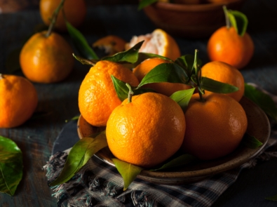 Raw Organic Satsuma Oranges.