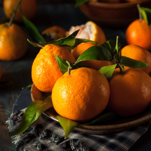 Raw Organic Satsuma Oranges.