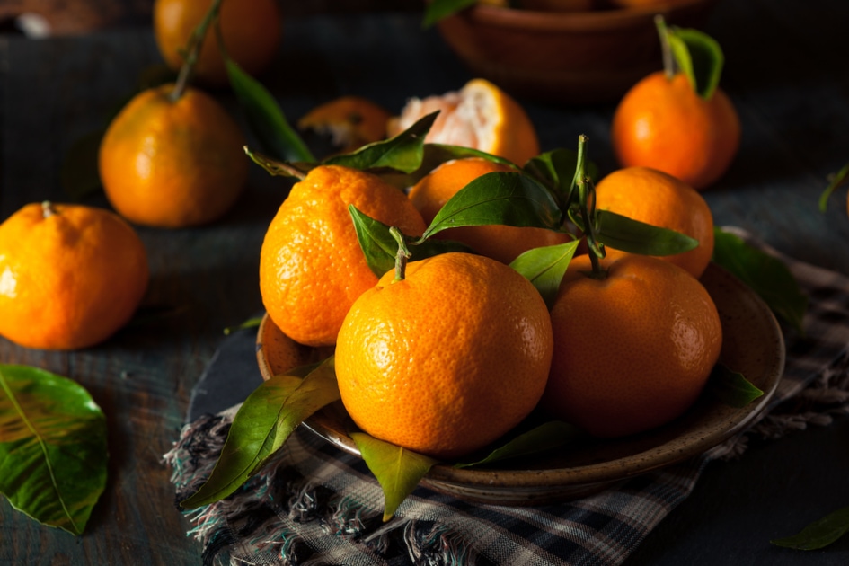 Raw Organic Satsuma Oranges.