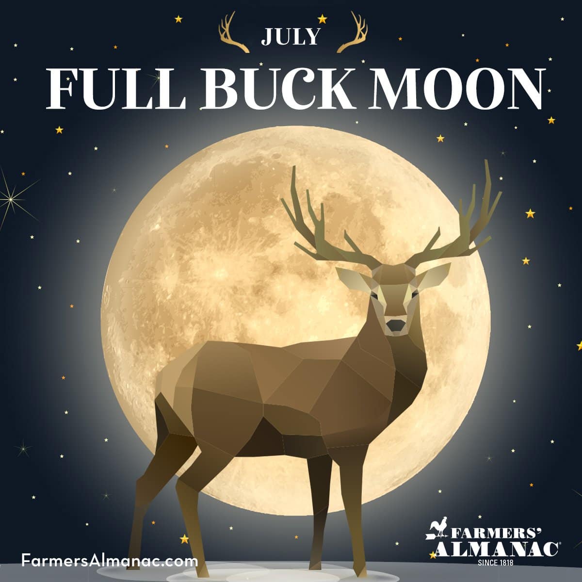 Full Moon July 2024 Buck Moon And Alternative Names Farmers' Almanac