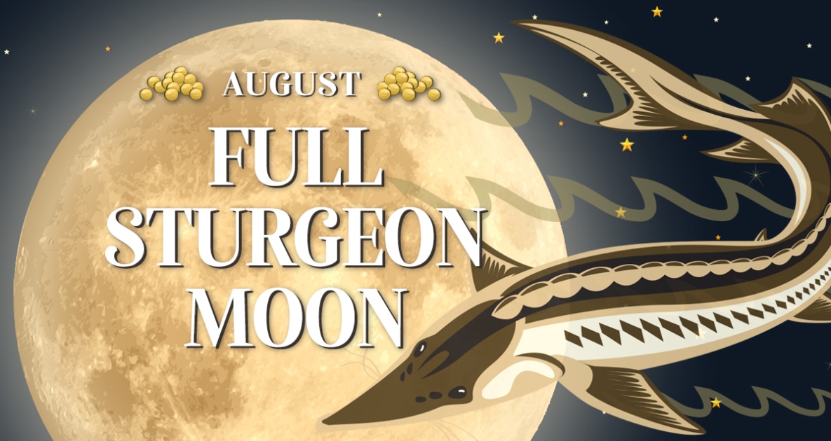 August's Full Sturgeon Moon Farmers' Almanac