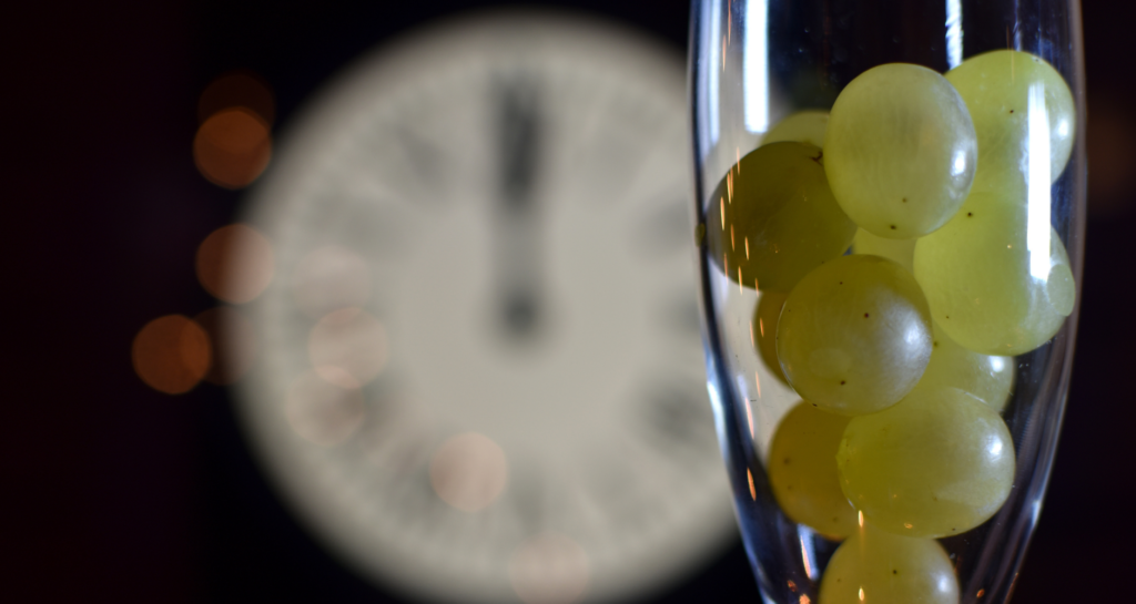 Grapes in a glass