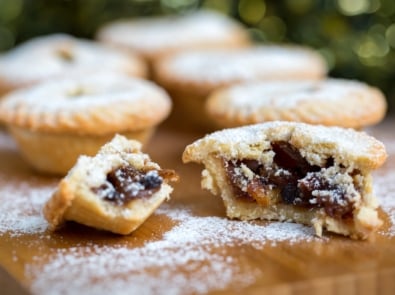 Mincemeat on table.