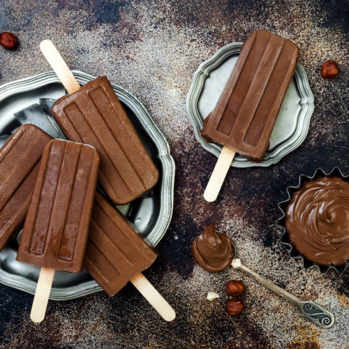 Chocolate fudge popsicles, fudgcicle