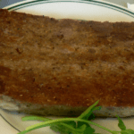 Scrapple on a plate.