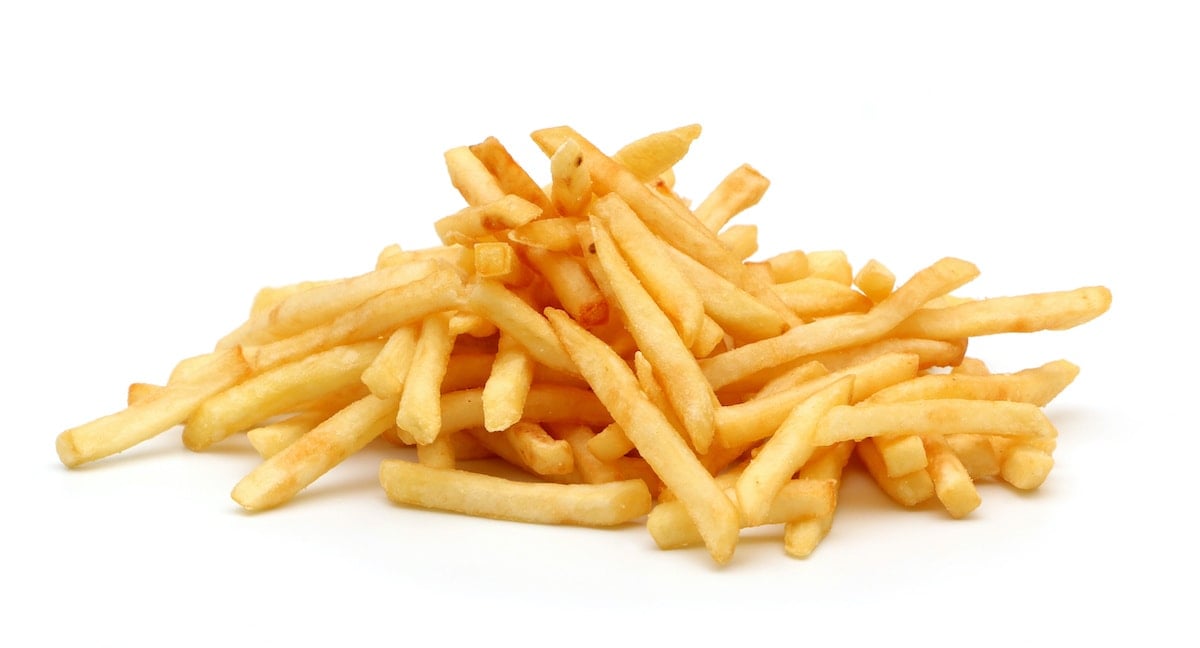 Pile of crispy French fries