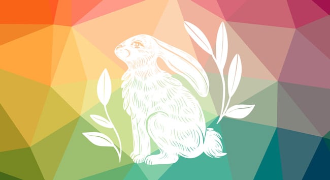 A rabbit to symbolize rabbit rabbit folklore.