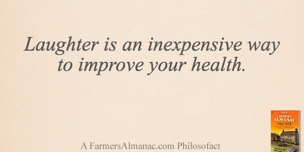 Laughter is an inexpensive way to improve your health.image preview