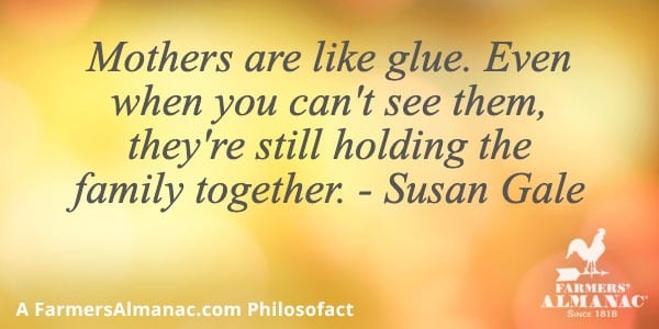 Mothers are like glue. Even when you can’t see them, they’re still holding the family together. – Susan Galeimage preview