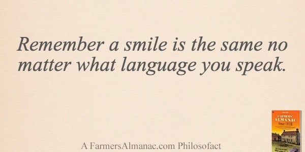 Remember a smile is the same no matter what language you speak.image preview