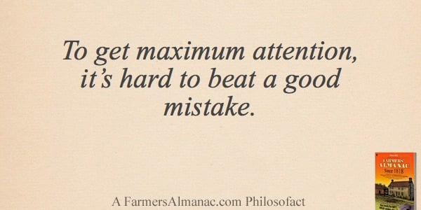 To get maximum attention, it’s hard to beat a good mistake.image preview