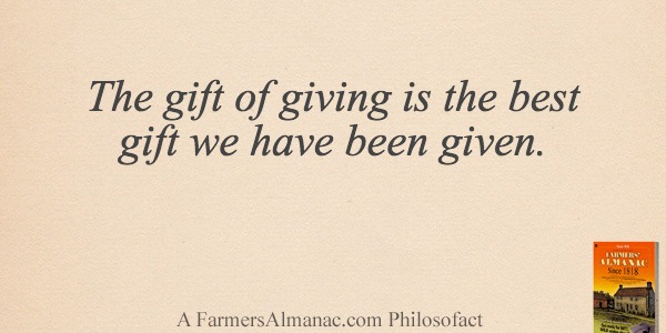 The gift of giving is the best gift we have been given.image preview