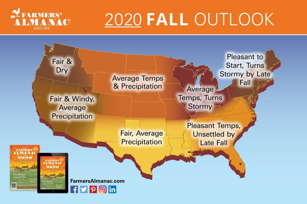 2020 Fall Forecast Any Relief From The Heat In Sight? Farmers' Almanac