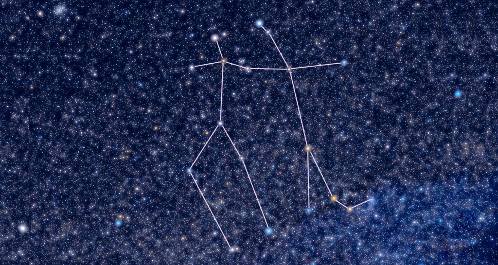 Gemini constellation consists of the two twins, with the brightest stars representing their heads.