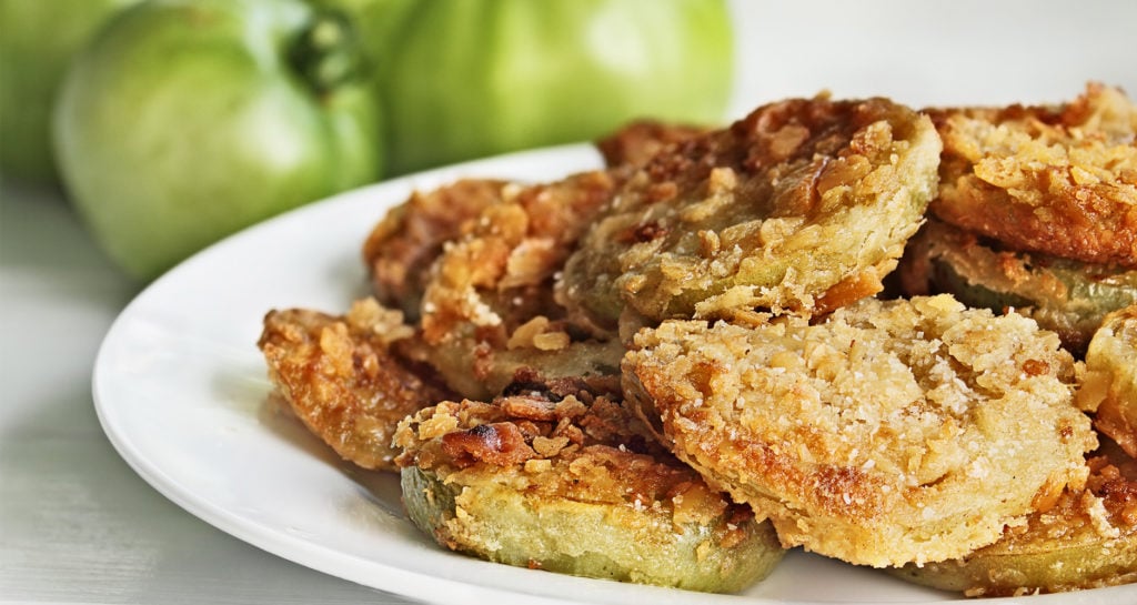 Fried chicken - Fried green tomatoes