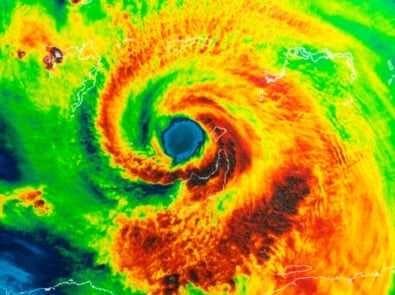 Extreme weather event hurricane.