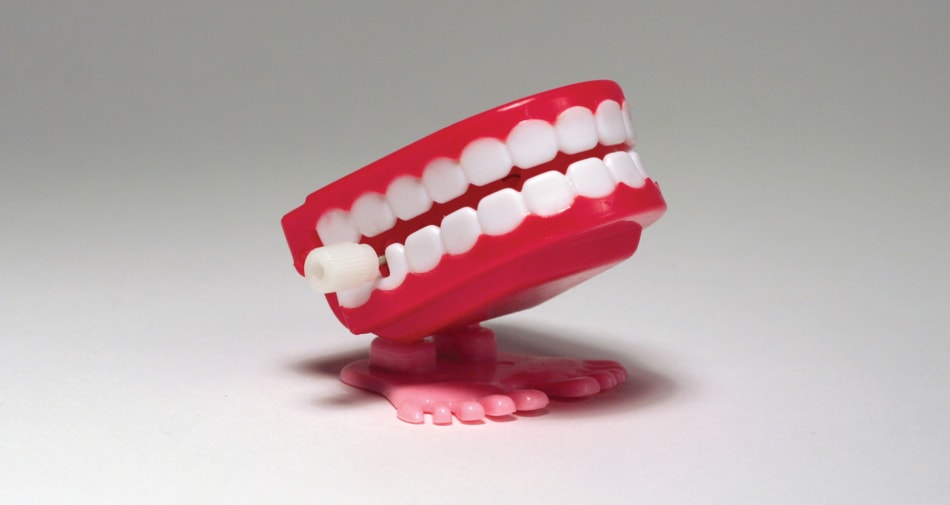 Chattering teeth toy.