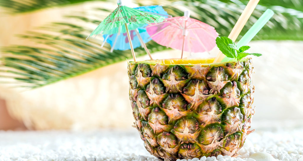 Pineapple DIY beverage cup. 