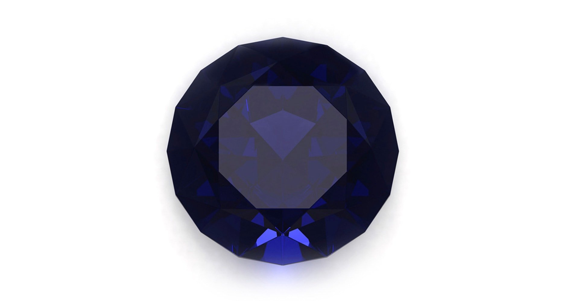 Sapphire on white background