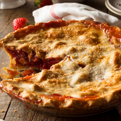 Rhubarb pie - Strawberry pie