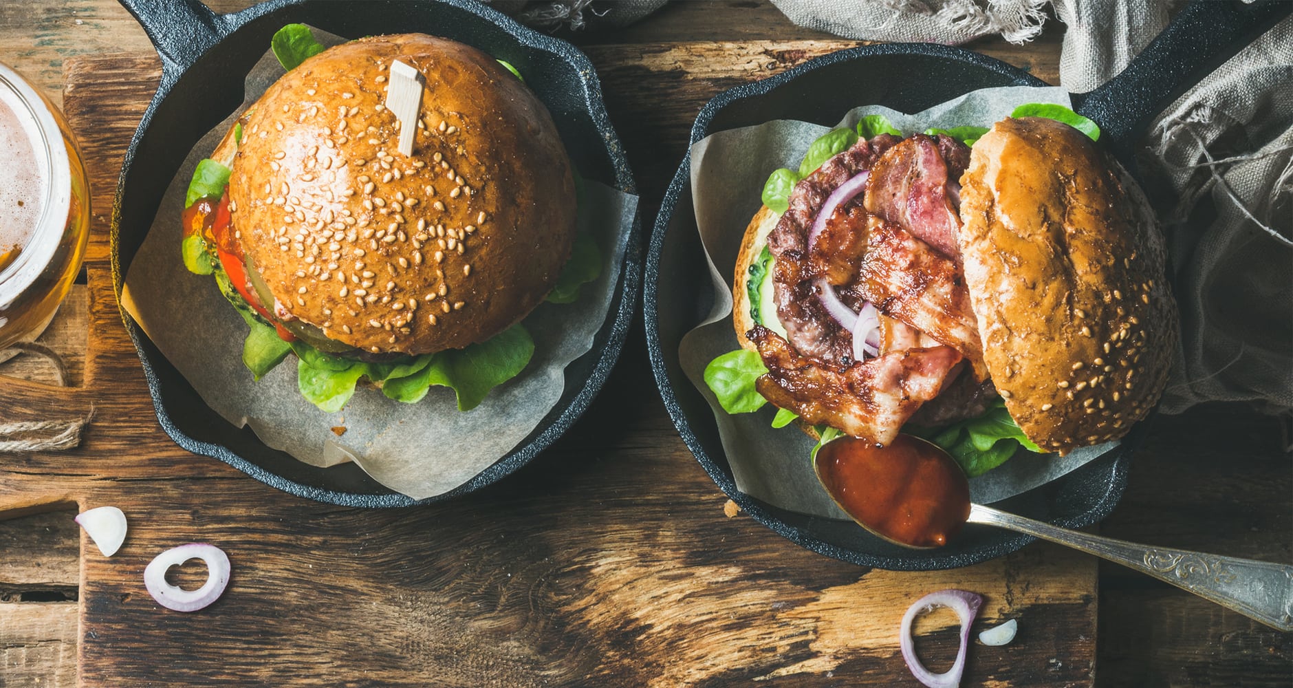 Grilled Turkey Burger with Pineapple and Bacon Farmers’ Almanac