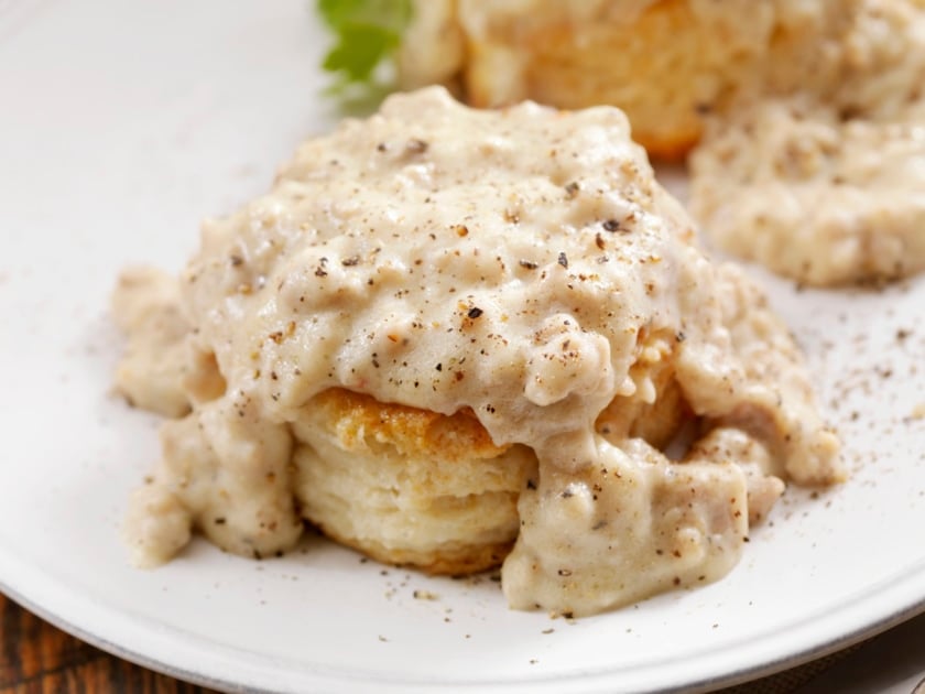 Biscuits and gravy - Sausage gravy