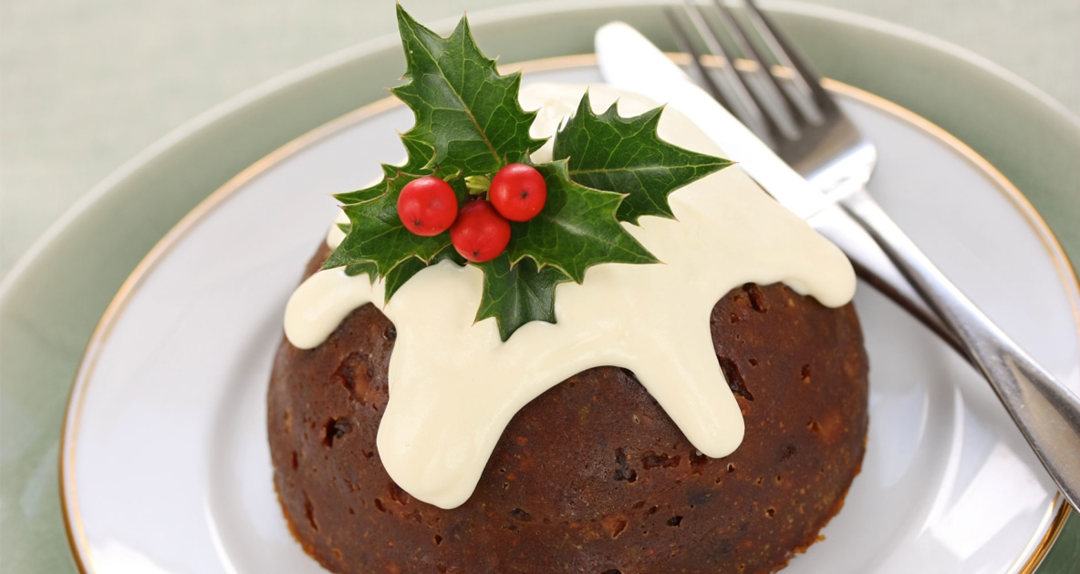 Christmas pudding - Custard