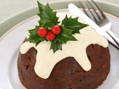 Christmas pudding - Custard