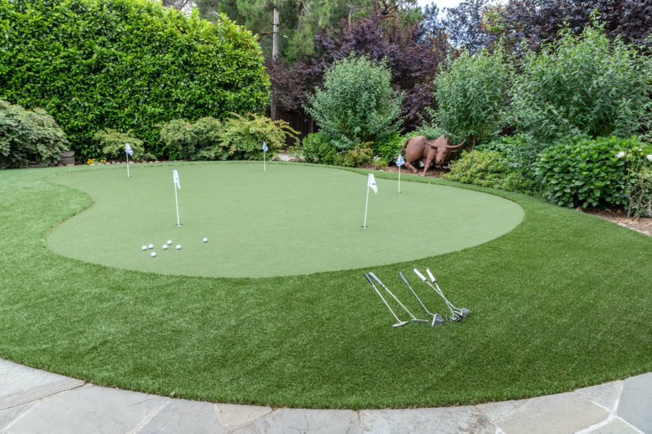 Artificial turf - green