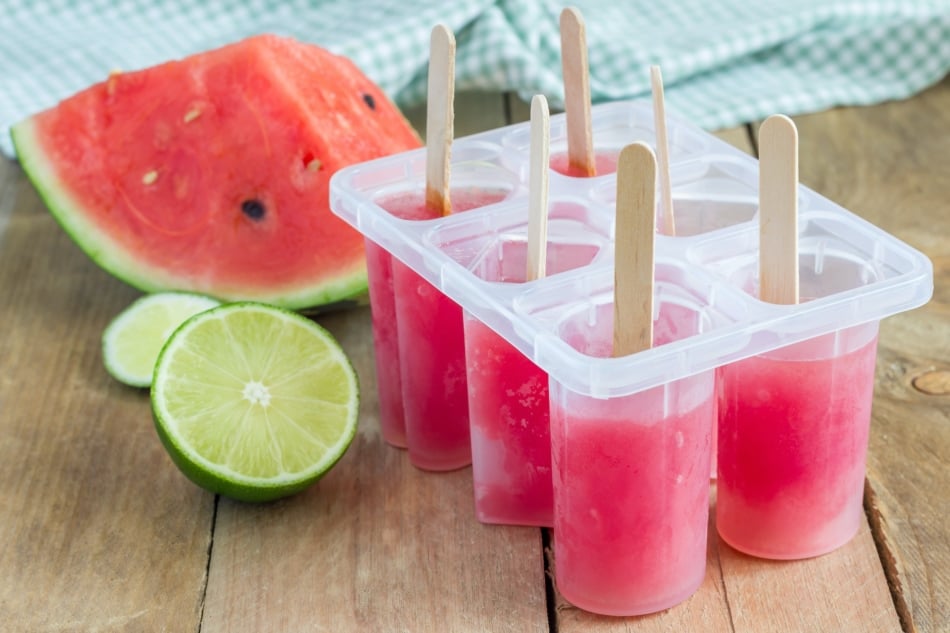 Ice pops watermelon