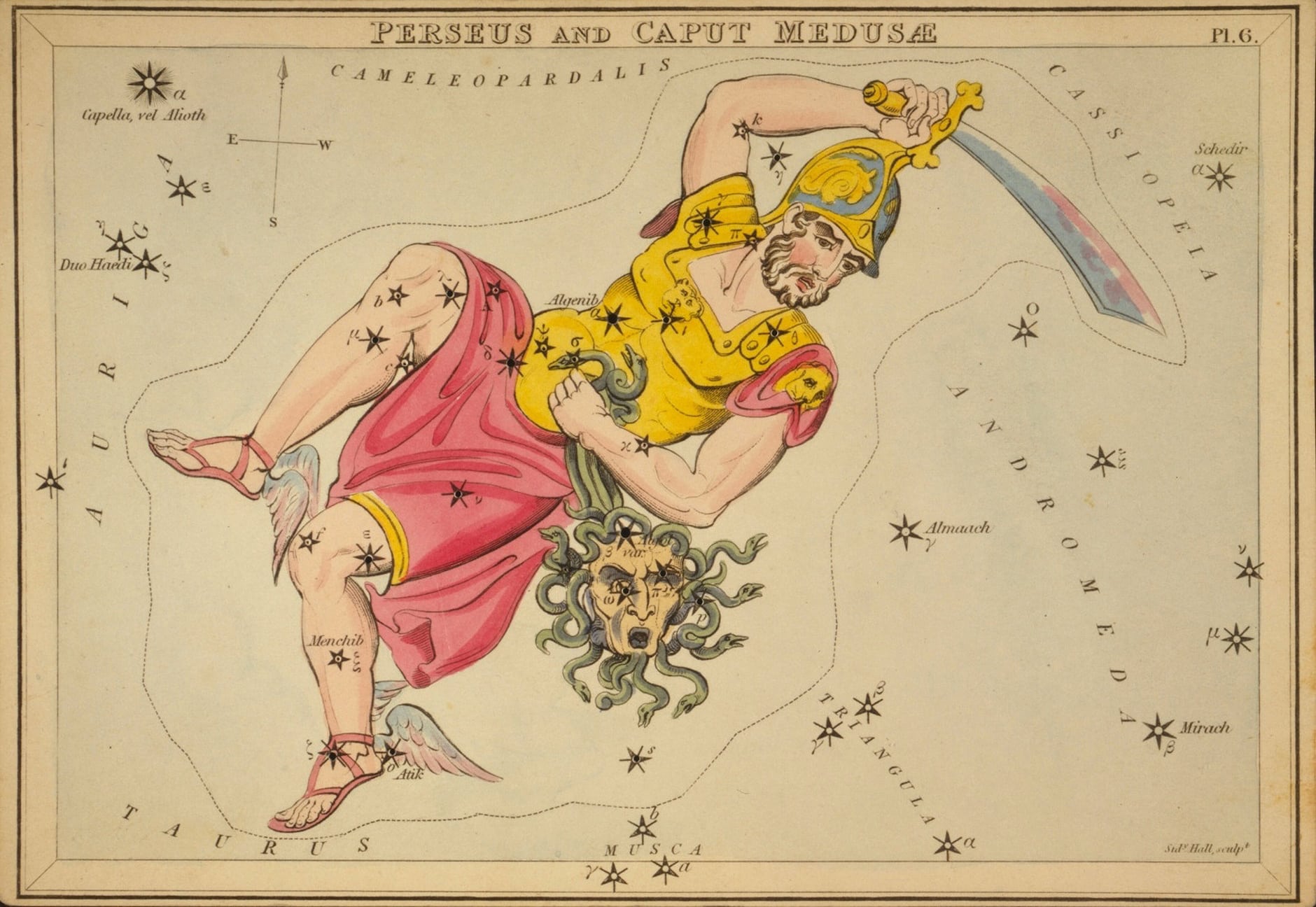The constellation Perseus inspired the Perseid meteor shower's name.