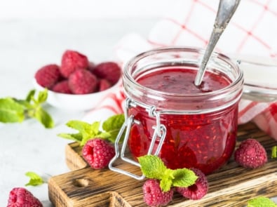 Small Batch Raspberry Jam—Only 2 Ingredients! featured image