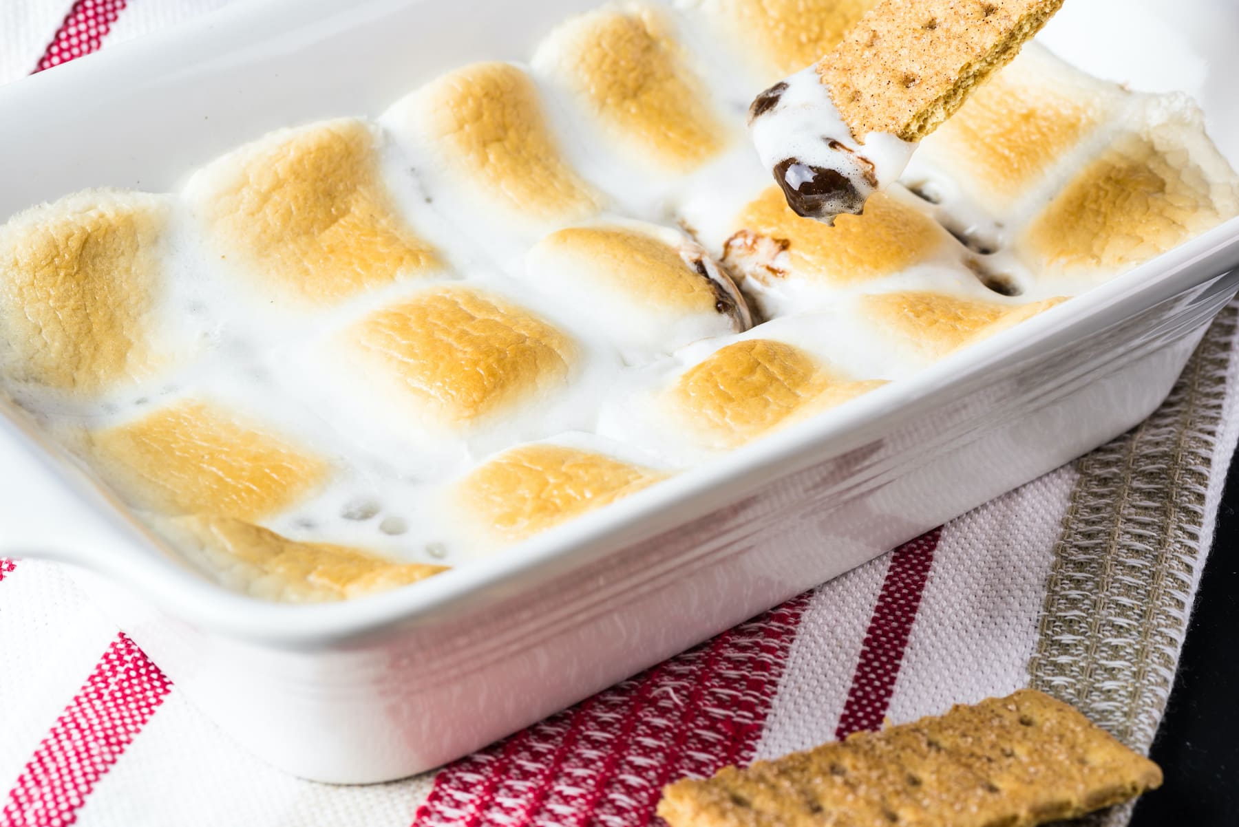 S'mores cereal bars with chocolate chips and marshmallows
