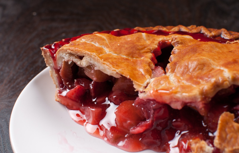 Rhubarb pie - Strawberry pie