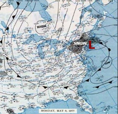 map of snow storm may 8 1977