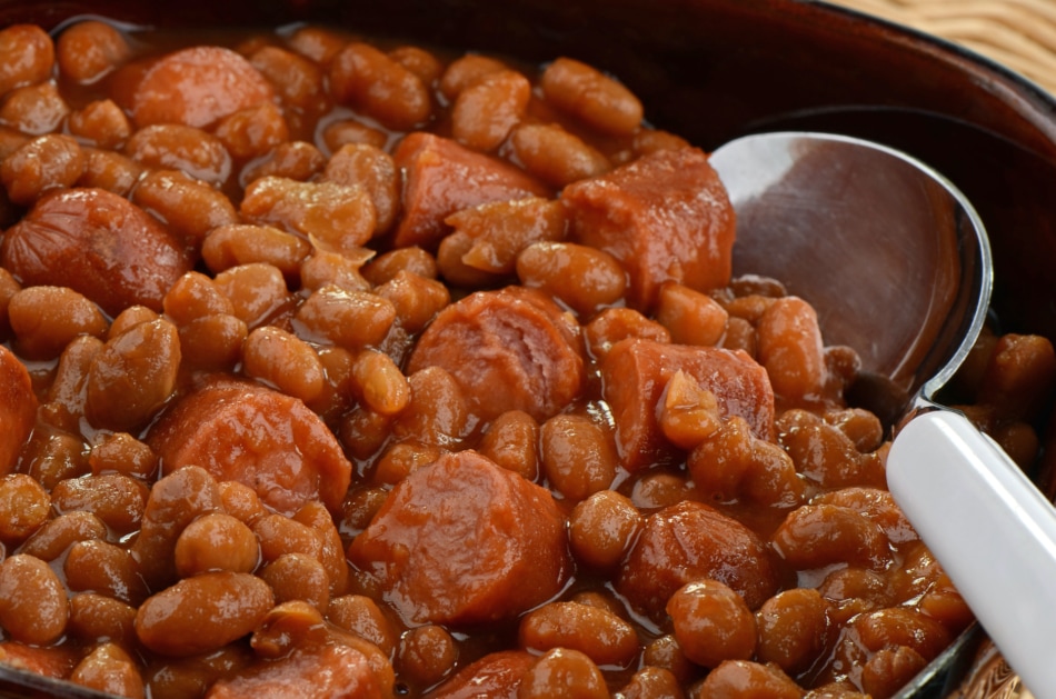 Baked beans and weiners.
