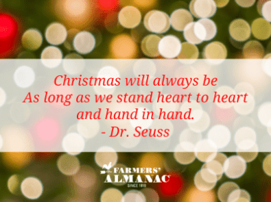 Christmas will always be as long as we stand heart to heart and hand in hand. – Dr. Seuss featured image