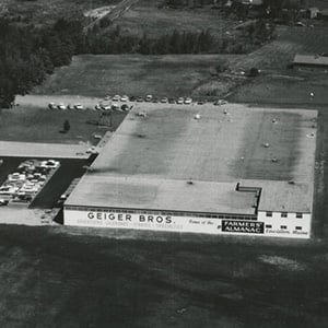Aerial view of Geiger Headquarters in 1955.