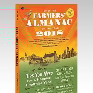 2018 Cover of the Farmers' Almanac.