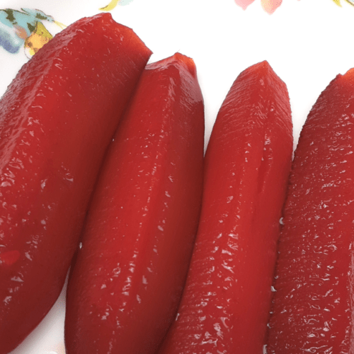 Kool-Aid pickles on a plate.