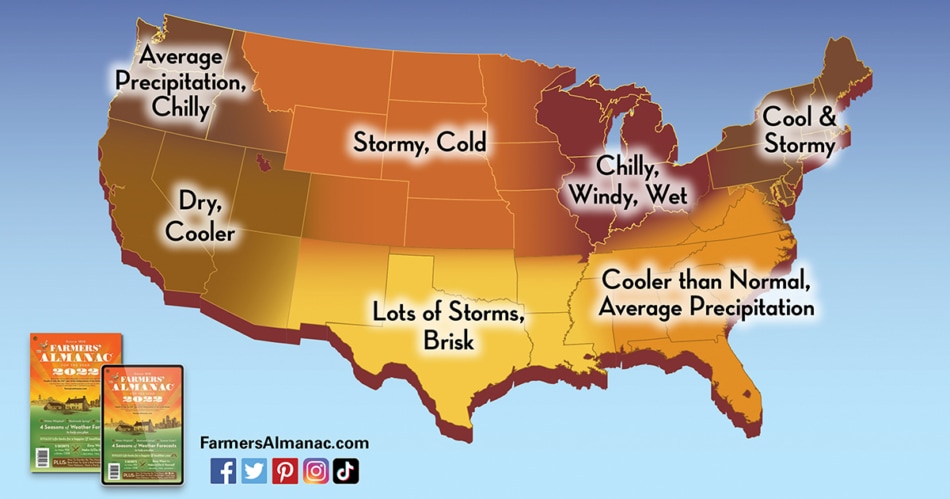 Fall Forecast 2021 When Will Sweater Weather And Snow Arrive Farmers Almanac