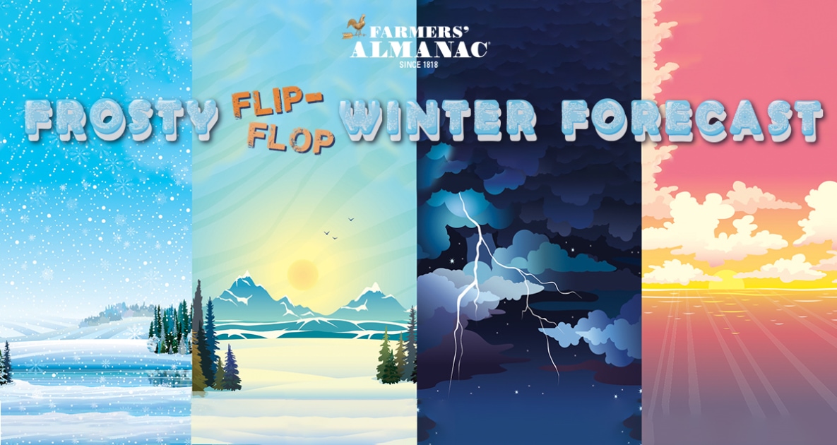 Frosty flip-flop winter forecast with weather graphics.